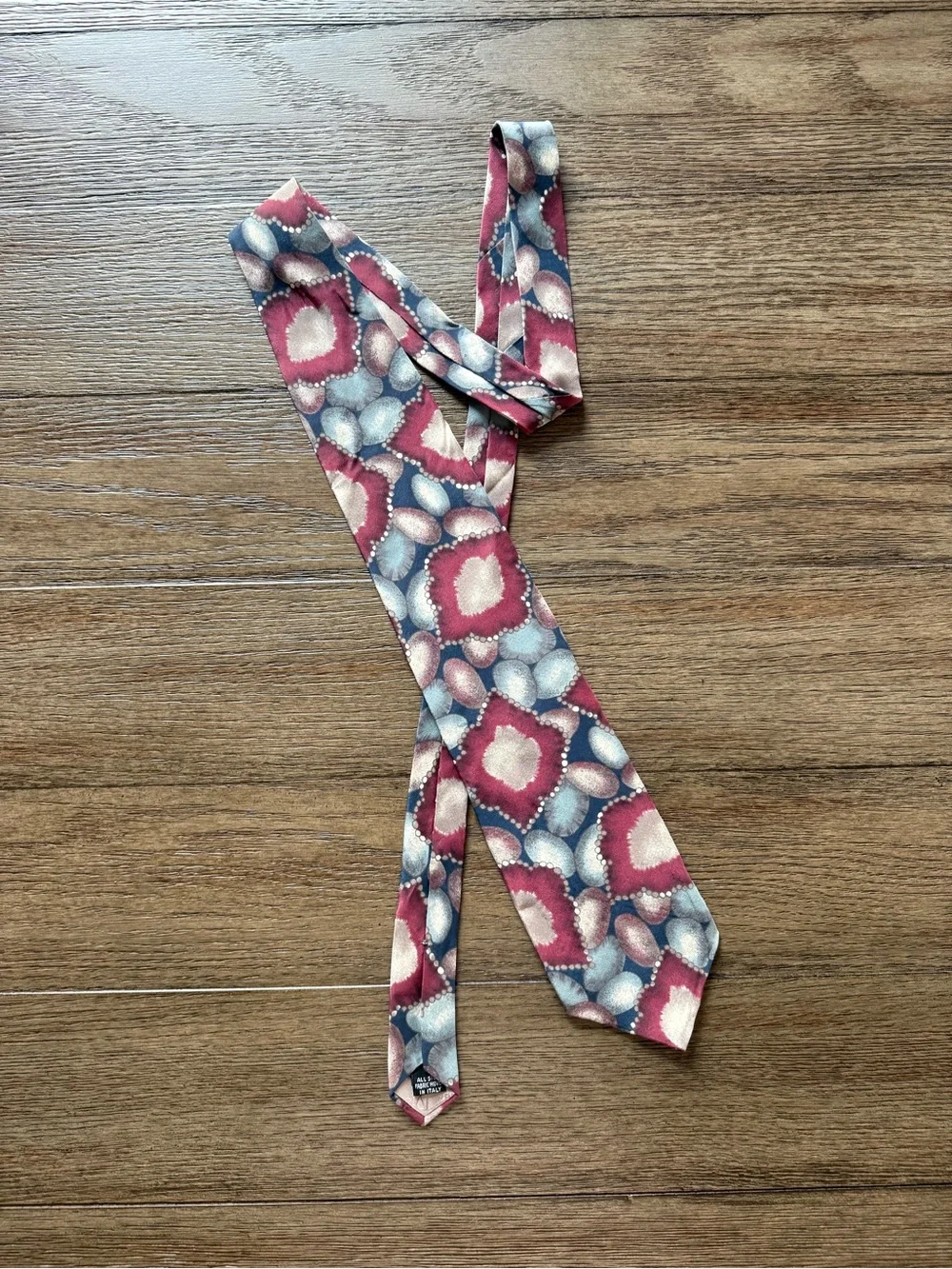 Christian Dior Men’s Vintage 90’s Multicolor Silk Tie - Geometric Pattern